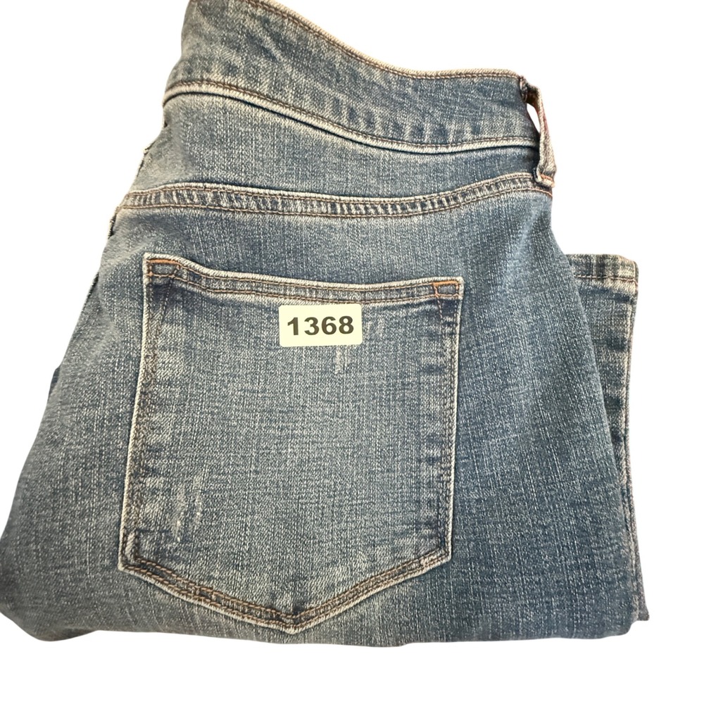 Sonoma Goods For Life Womens 14P Bootcut Jeans Medium Wash Distressed Blue Denim - Picture 10 of 10